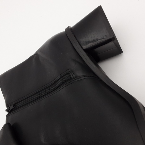 Naruralizer Elegant Black Women10.5M  Ankle Boots Leather Women Y2k Square Toe - Picture 11 of 13